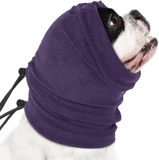 Nanaki Calming Hoodie for Dogs - Adjustable Ear Cover & Anxiety Relief, S Purple | Noise Reduction Head Wrap for Fireworks, Thunderstorms, Grooming, Hematoma Recovery
