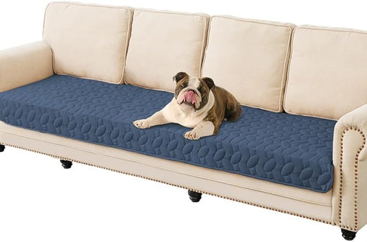 Ameritex Waterproof Pet Bed Cover Anti-Slip Dog Bed Blanket for Sofa and Furniture Waterproof New Pattern Design (Navyblue, 30x90 Inch (Pack of 1))