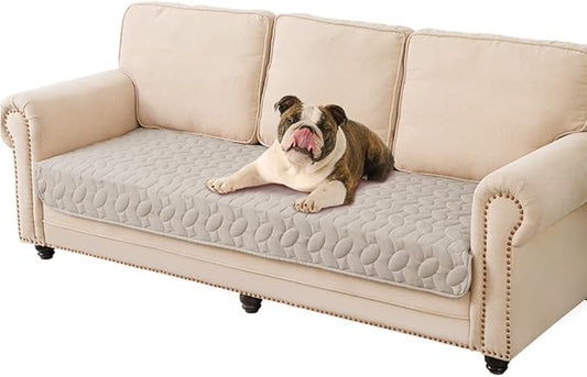 Ameritex Waterproof Pet Bed Cover Anti-Slip Dog Bed Blanket for Sofa and Furniture Waterproof New Pattern Design (Khaki, 30x70 Inch (Pack of 1))
