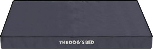 The Dog's Bed Replacement Outer Cover (No Mattress) for Large Grey with Black Trim (Easy Clean Cover) 3 Inches Waterproof Orthopedic Dog Bed.
