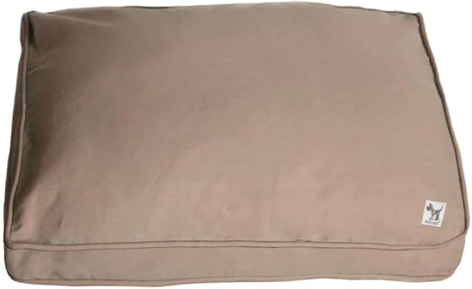 Molly Mutt Sheepy Wool Crate Pad, 100% Cotton Canvas Cover with Soft, Supportive, & Temperature-Regulating 100% Natural Wool-Filled Insert Dog Bed, Crate Mat, Wild Horses, 30" x 21" x 2.5"