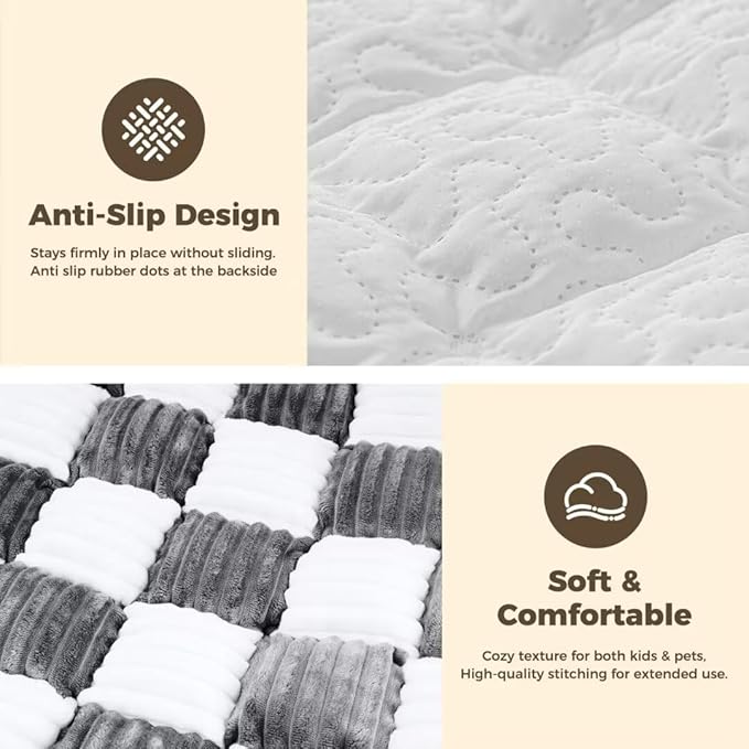 Couch Covers for Dogs, Washable Sofa Couch Cover for Pet, Couchs Covers for Cushion Sofa Pet Friendly, Non Slip Sofa Cover (27.6''*59.06''/60 x 150cm) Thickened Version