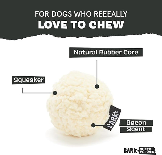 Barkbox Potato 2-in-1 Dog Toy - Tough Plush Squeaky Chew Toy for Large Dogs | Large