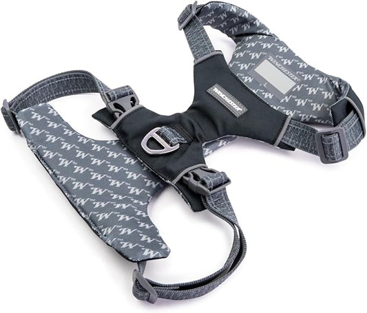 Winchester Pet No-Pull Adjustable Soft Padded Dog Vest Harness with Reflective Stitching, Stretch Limo, Small
