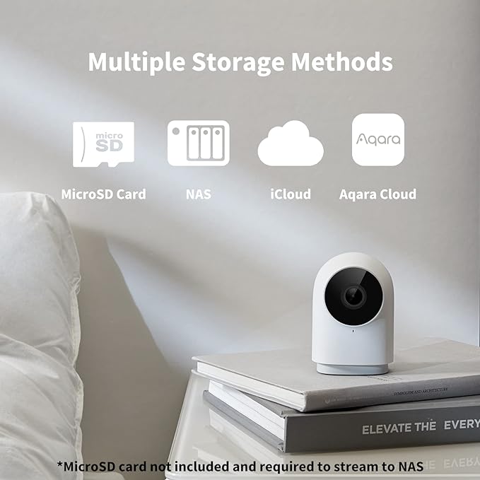 Aqara Security Camera Hub Indoor G2H Pro, 1080p HD HomeKit Secure Video Indoor Camera, Night Vision, Two-Way Audio, Zigbee Hub, Plug-in Cam Works with Alexa, Homekit, Compatible with Google Assistant
