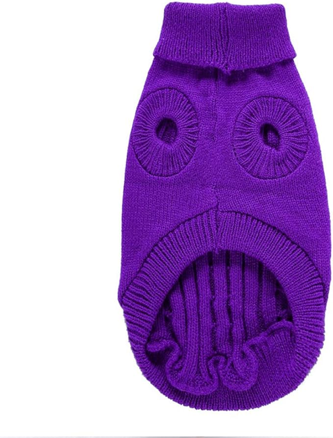 Dog Sweater for Small, Medium, Large Dogs - Warm Winter Turtleneck Pet Clothes for Girls, Boys, Puppies, Cats - Cute Classic Christmas Coat