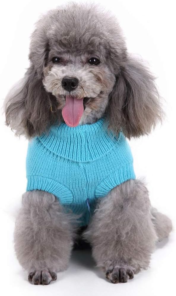 Warm Classic Turtleneck Winter Dog & Cat Sweater - Small, Medium, Large - Cute Christmas Sweater for Girls & Boys