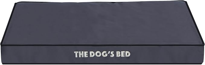 The Dog's Bed Replacement Outer Cover (No Mattress) for Medium Grey with Black Trim (Easy Clean Cover) 3 Inches Waterproof Orthopedic Dog Bed.