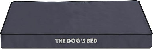 The Dog's Bed Replacement Outer Cover (No Mattress) for Medium Grey with Black Trim (Easy Clean Cover) 3 Inches Waterproof Orthopedic Dog Bed.