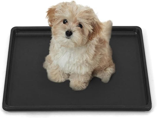 22.7-Inch Dog Crate Pan Replacement, Sturdy, Waterproof Plastic Tray for 24-Inch Pet, Rabbit Ferret Critter Kennels, Versatile Pan and Easy to Clean