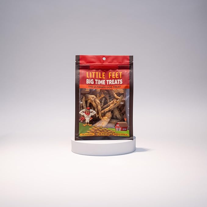 Chicken Feet Dog Treats - Single Bag - 15 Pieces - 100% Sourced and Made in USA