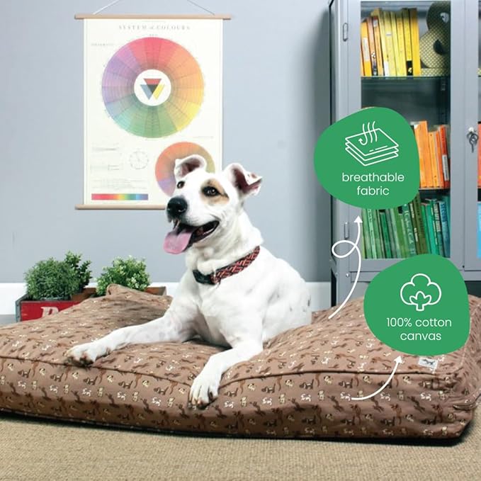 Molly Mutt Washable Dog Bed Cover, Cotton Dog Bed Cover, Daysleeper, Small