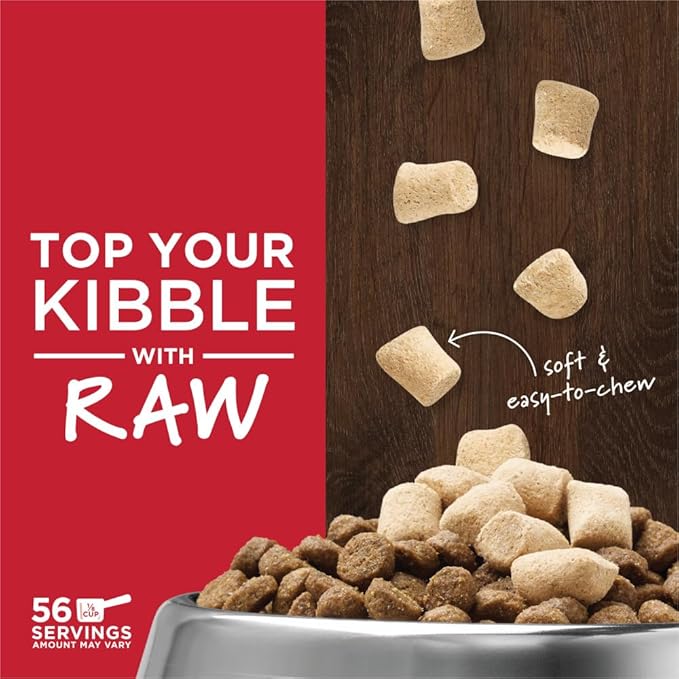 Instinct Raw Boost Mixers, Freeze Dried Dog Food Topper, Grain Free Recipe - All Natural Beef, 14 oz. Bag