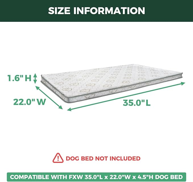 FXW Exclusive Dog Bed Cover, Only Compatible with FXW 35-Inch Titanest Dog Bed│Patented