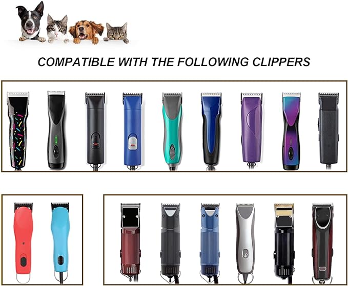 Pet Dog Grooming Detachable Ceramic Blades Kit,Compatible with Andis,Oster A5,Wahl KM10 Clippers,Cut Length 1/8"(3.2mm) to 3/8" (9.5mm),7FC+5FC+4FC