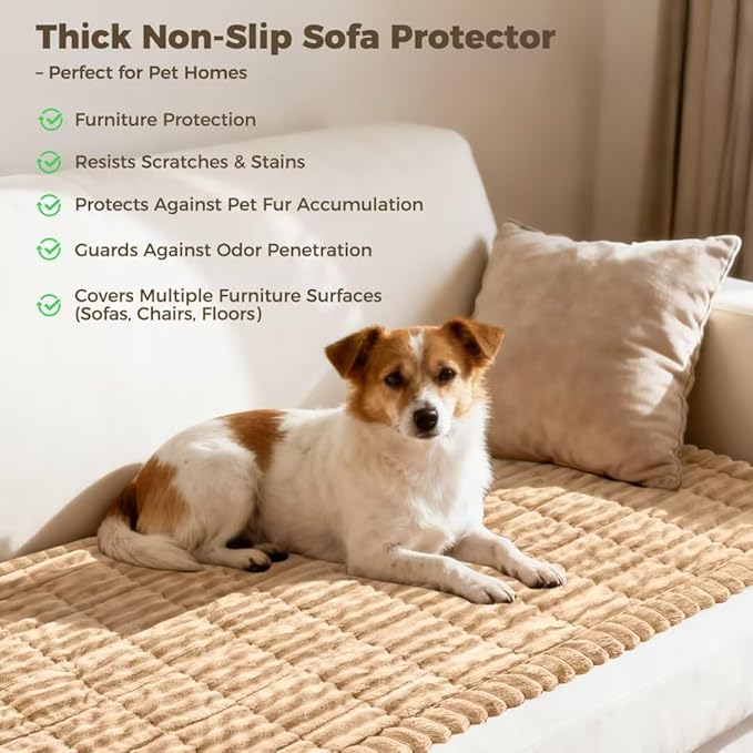 Couch Covers for Dogs, Washable Sofa Couch Cover for Pet, Couchs Covers for Cushion Sofa Pet Friendly, Non Slip Sofa Cover (27.6''*70.9''/60 x 180cm)