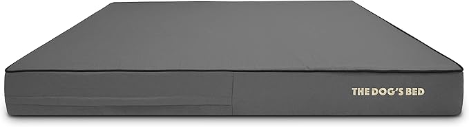 The Dog's Bed Replacement Outer Cover ONLY (Outer Cover ONLY - NO Bed, NO Waterproof Inner) for The Dog's Bed, Washable Oxford Fabric, XXL 6 Inches (Grey with Black Piping)
