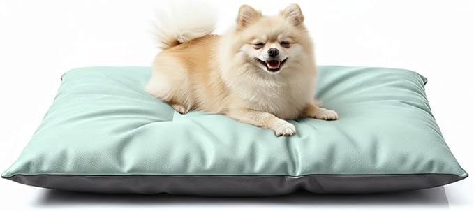 Dog Comfort Bed Mat Double-Sided Two-Tone Tech Fabric Pet Bed Suitable for All Seasons, Comfortable Dog Bed for Medium Dogs (Blue&Gray)