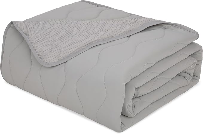 Cooling Blanket for Dogs - Q-MAX>0.4 Waterproof Pet Throw Blanket Bed Cover, Non-Slip Dog Blankets for Couch Protector, Washable Furniture Cover for Summer, Gray,60x80