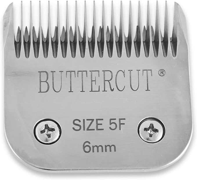 Geib Buttercut Detachable Replacement Dog Clipper Blades - Complete 8 Pack Set, Stainless Steel Long-Lasting Sharp Edges, Compatible with Andis A5, Oster A5, Wahl KM10, Dog Grooming Blade