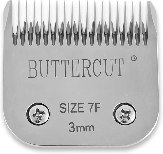 Geib Buttercut Detachable Replacement Dog Clipper Blade - 4 Pack, Sizes #30, #10, 5F, 7F, Stainless Steel Long-Lasting Sharp Edges, Compatible with Andis A5, Oster A5, Wahl KM10, Dog Grooming Blade