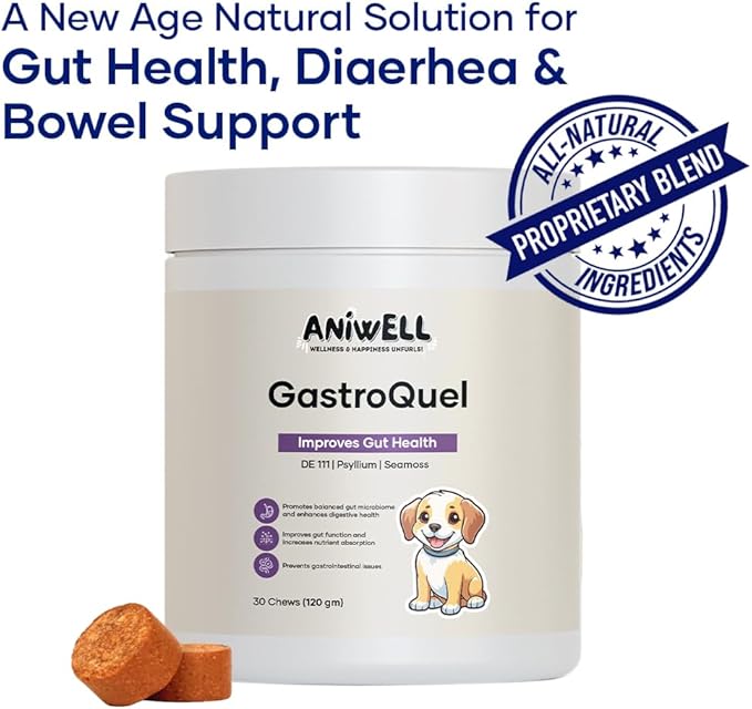 GastroQuel: A New Age Natural Solution for Gut Health, Diaerhea & Bowel Support for Dogs (1)