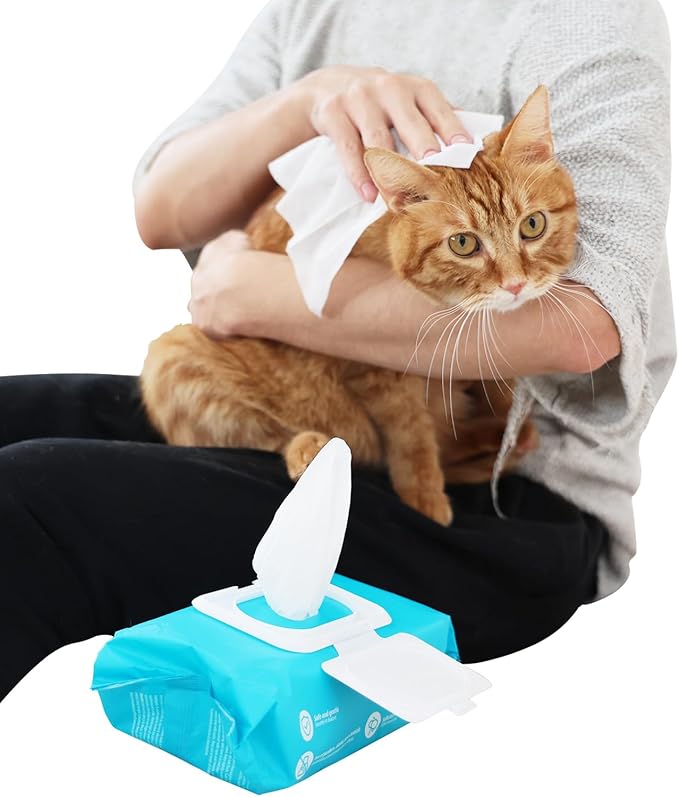 ALL FOR PAWS Pet Wipes for Dogs & Cats, 400 Count (4×100), Dogs Puppies & Cats Wipes, Dog Face & Paw Cleaning Wipes, Coconut Vanilla Scent, Gentle All-Over Clean with Natural Ingredients