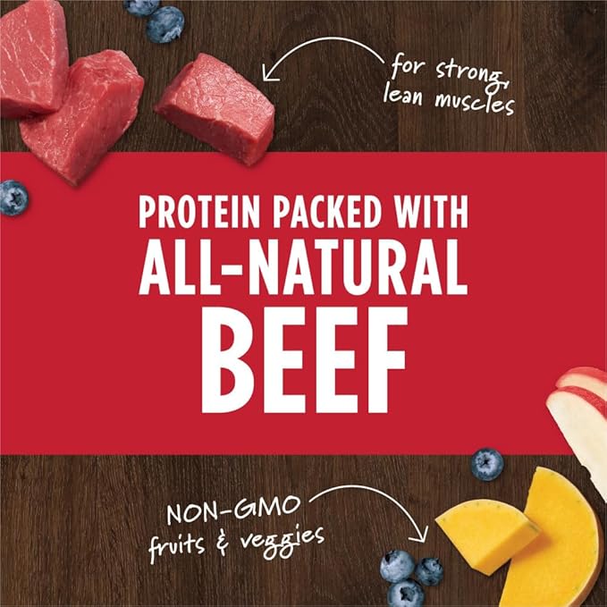 Instinct Raw Boost Mixers, Freeze Dried Dog Food Topper, Grain Free Recipe - All Natural Beef, 14 oz. Bag