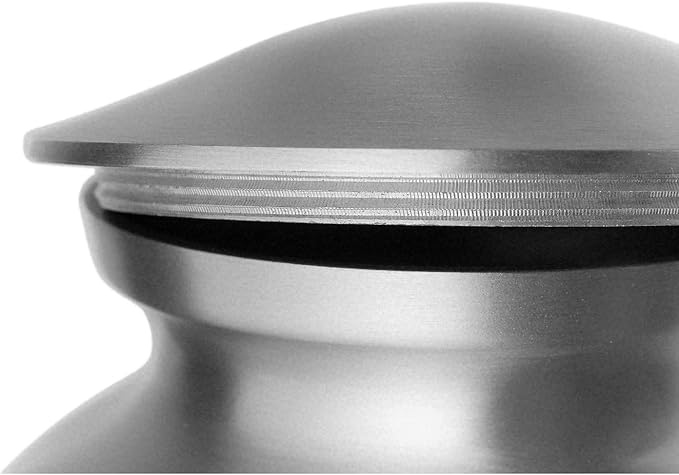 Pet Urn for Dogs and Cats with Personalized Laser Engraving, Ottillie Paws Premier Series Memorial Urns (Small Slate with Vertical Pewter Paws)