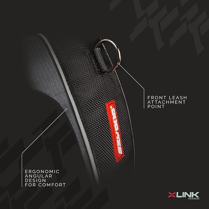 EzyDog X-Link Dog Harness – Reflective and Padded No Pull Dog Harness for Training and Everyday Walks with 2 Leash Attachment Points (Small, Red)