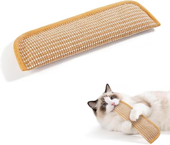 Catnip Kicker Pillow for Cats, Interactive Catnip Chew Toy, 13.4" Sisal Kicker Toy with 6000mg Organic Blend, Durable Bite-Resistant Kicking Toy for Indoor Cats & Kittens (1, Small)