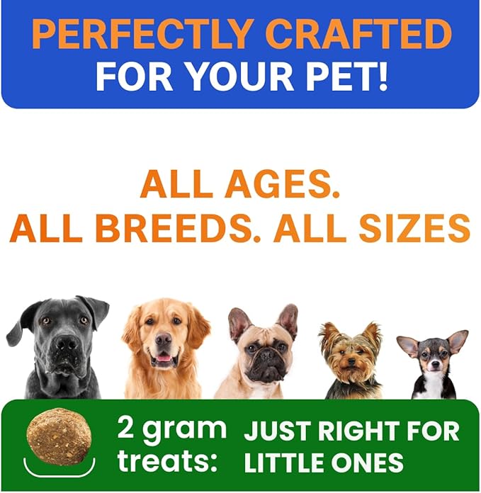 Bark&Spark Vet Strength Dog Probiotics Chews - 60 Billion CFU per jar - Digestive Enzymes for Dogs Gut Health - Chewable Supplement for Diarrhea, Gas, Constipation, Upset Stomach Relief (120 Ct)
