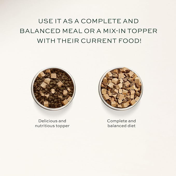 pawTree Freeze-Dried Raw Food for Dogs & Cats. Nutrient-Rich, All-Natural, Complete & Balanced Nutrition. Real Meat, Vegetables & Superfoods, Freeze-Dried for Maximum Nutrition (1.5 lbs, Beef)