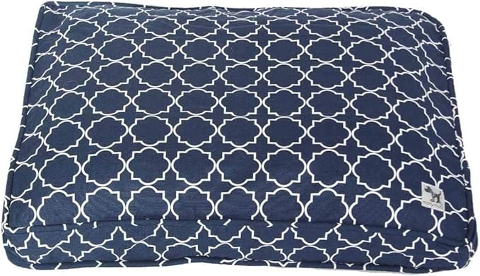 Molly Mutt Dog Crate Pad Cover, 100% Cotton Canvas Cover for Dog or Puppy Crate Bed, Durable, Washable, and Free of Harmful Chemicals, Pre-Shrunk, 54"x37"x2.5", Romeo & Juliet