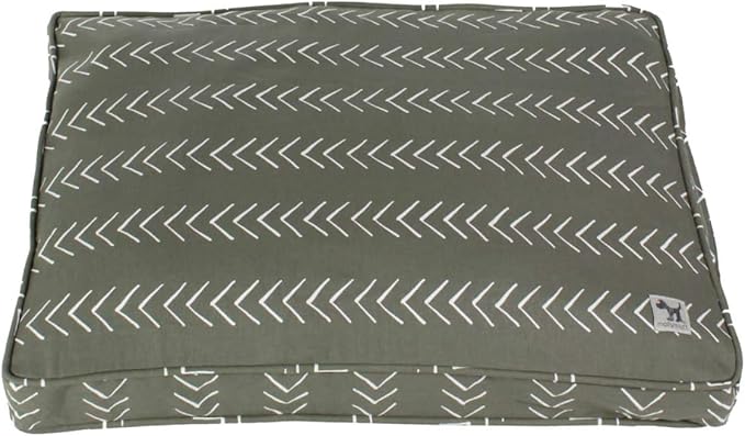 Molly Mutt Dog Crate Pad Cover, 100% Cotton Canvas Cover for Dog or Puppy Crate Bed, Durable, Washable, and Free of Harmful Chemicals, Pre-Shrunk, 24"x18"x2.5", Forever Young