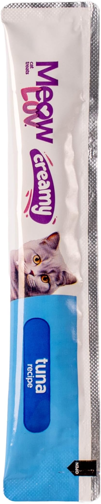Ultra Chewy Meow Luv Tuna Recipe Lickable Cat Treats - Delicious Squeezable Cat Treats - Carrageenan Free - No Artificial Preservatives - Irresistible Snack - 0.5 Ounce Tubes (Pack of 10)