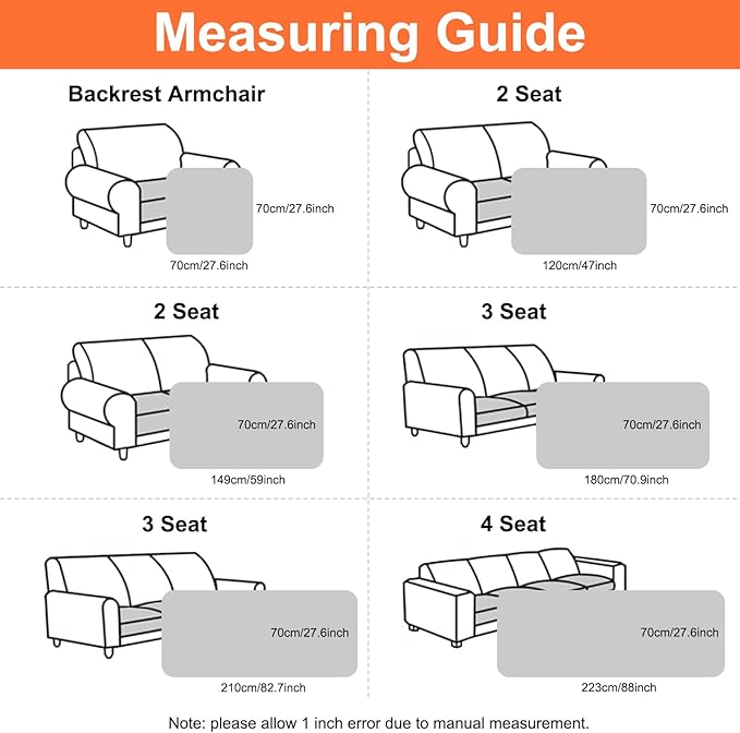 Smiry Couch Cover for Dogs Washable, Non Slip Fuzzy Pet Couch Covers for 3 Cushion Sofa Pet Friendly, Thick Soft Sofa Slipcovers Cushion Protector (Apricot, 27.6" x 27.6")