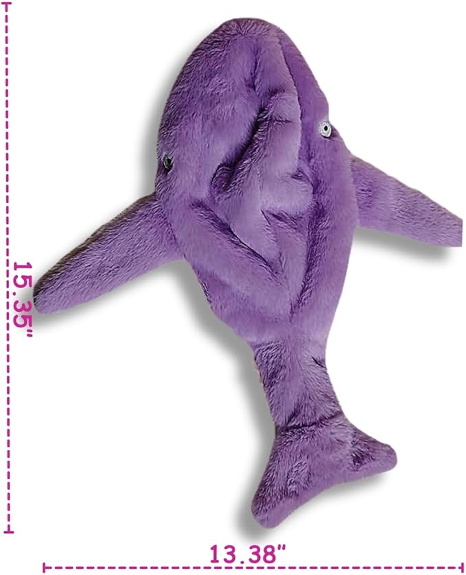 Majestic Pals Crinkle Dog Toy – No-Stuffing Squeaky Dog Toy for Small, Medium & Large Dogs, Tough Interactive Chew, Teething & Fetch Toy, Durable Soft Pet-Safe Material – Pink/Purple, Large