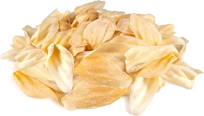 Jack&Pup White Cow Ears for Dogs - Cow Ear Dog Treats, Single Ingredient, High Protein, Pig Ear Alternative Dog Treats - Cow Ears for Small and Large Dogs (80 Pack)