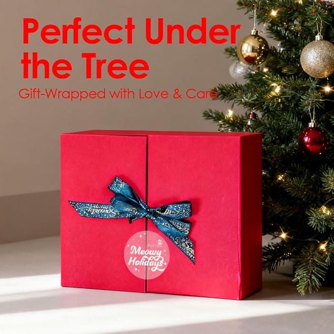 Mooncat Set – Waterless Shampoo, Paw Balm & Dental Wipes – Holiday Grooming Kit & Stocking Stuffers for Cat Lovers, Limited Edition