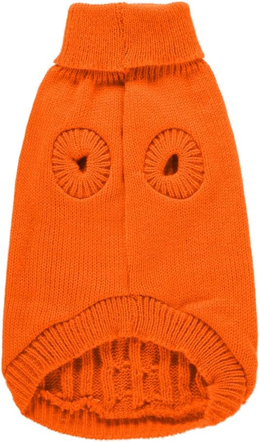 Warm Classic Turtleneck Pet Sweater - Cute Winter Dog & Cat Sweaters for Small, Medium & Large Dogs & Puppies - Christmas Sweaters for Girls & Boys