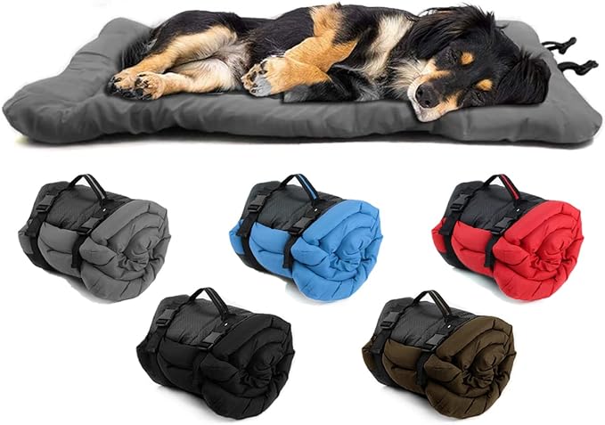 Outdoor Dog Bed, 47”x32“ Portable Camping Travel Dog Bed, Soft, Comfortable, Waterproof, Non-Slip, Machine Washable Easy to Clean Pet Mat for Small, Medium and Large Dog and Cat