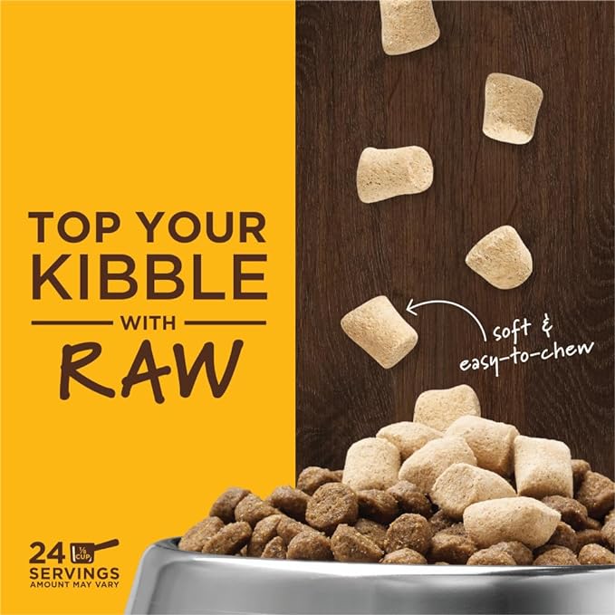 Instinct Raw Boost Mixers, Freeze Dried Dog Food Topper, Grain Free - Cage Free Chicken, 6 oz. Bag