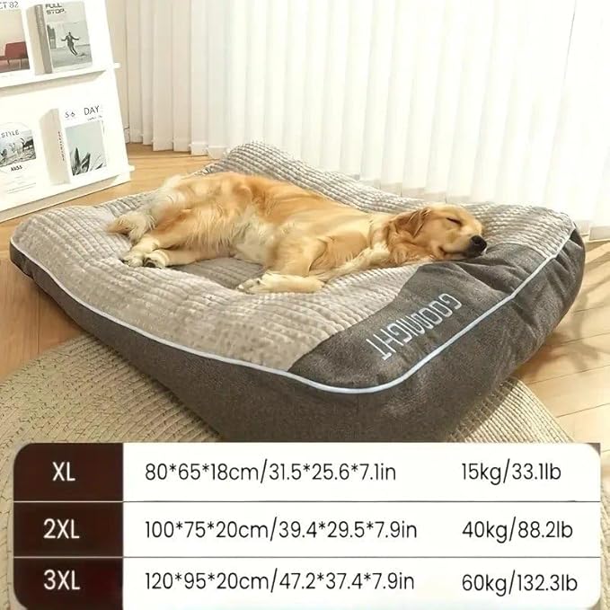 XL-XXXL Dog Bed Waterproof Sofa Dog Pet Bolsters Removable Cushion Anti-Scratch (XX-Large)