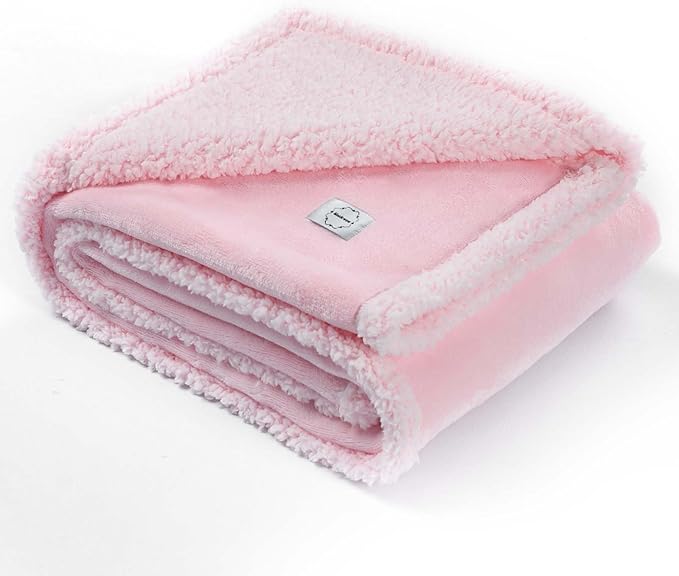 Pink Calming Pets Blanket Big Dogs and Cats Fluffy Sherpa Fleece Waterproof Pet Bed Blankets Couch Covers Puppy Leakproof Sofa Couch Washable Cover Warm-XL-85x57in