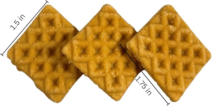 Farmland Traditions Chicken & Waffle Bites, Gluten-Free Dog Treats, Made in USA for All Breeds & Sizes, 1 Pound Bag (Pack of 2)
