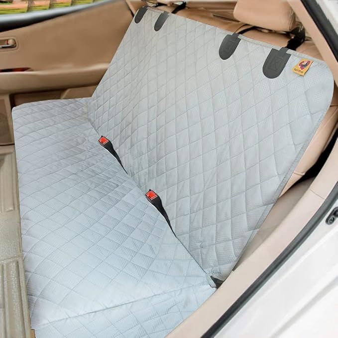 Dog Back Seat Cover Protector, Waterproof Dog Car Seat Covers, Heavy-Duty & Nonslip Backseat Protection for Dogs and Kids, Compatible Pet Car Seat Cover for Cars, Trucks & SUVs