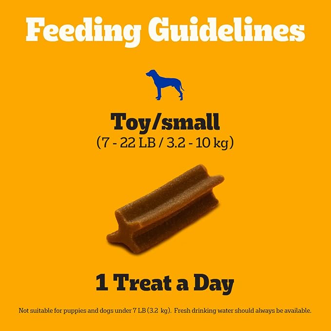 Pedigree Dentastix Small and Toy Breed Dog Treats, Original, Beef & Fresh Flavor, 2.36 lb. Variety Pack (157 Treats)
