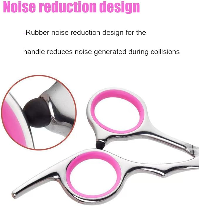 Dog Grooming Scissors,with Safety Round Tips Stainless Steel Pet Grooming Scissors for Dogs, Cats and Other Animals