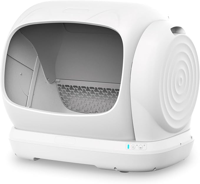 UBPET Self Cleaning Cat Litter Box, XXXL Automatic Litter Box for Multiple Cats, Weight Sensors Safety Protection, Smart APP Control, Odor Control, Works with Clumping/Bentonite/Mineral Litter